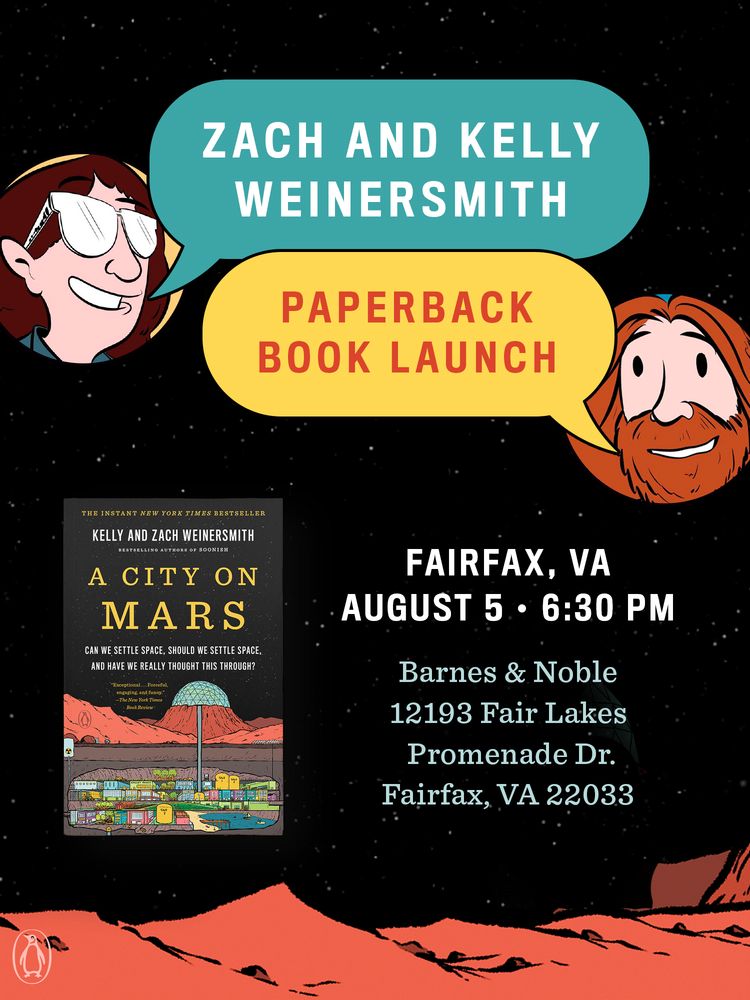 Promotional image for the A City on Mars book signing.