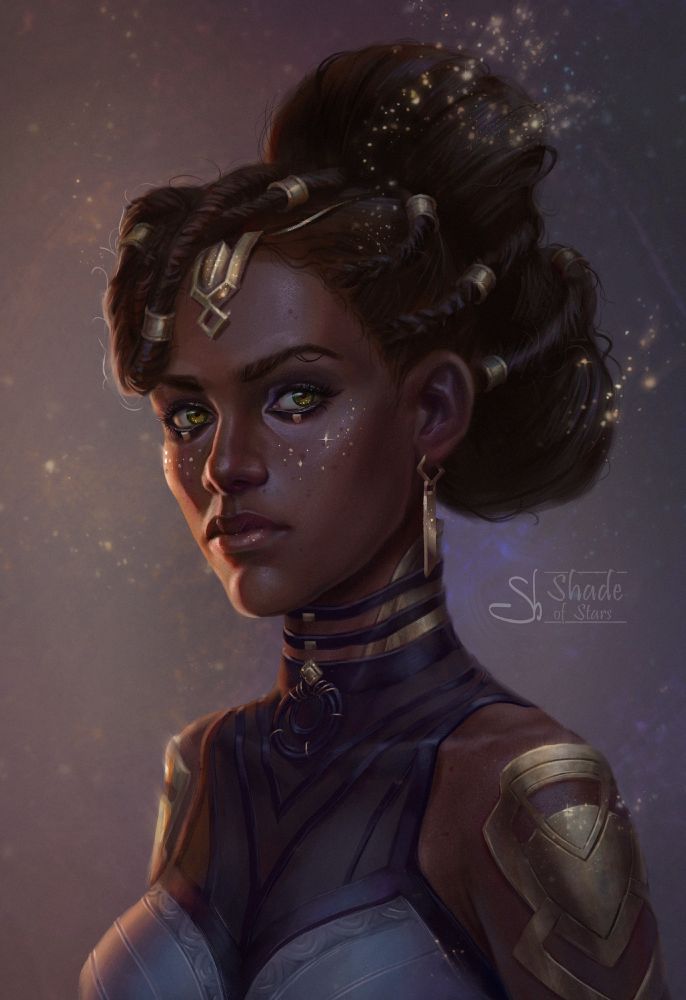 A portrait of Mel Medarda, fan art of Arcane.