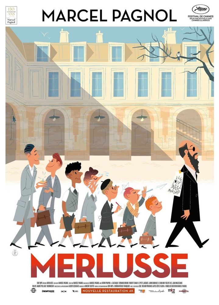 Affiche du film Merlusse ressorti le 30 juillet 2025. 