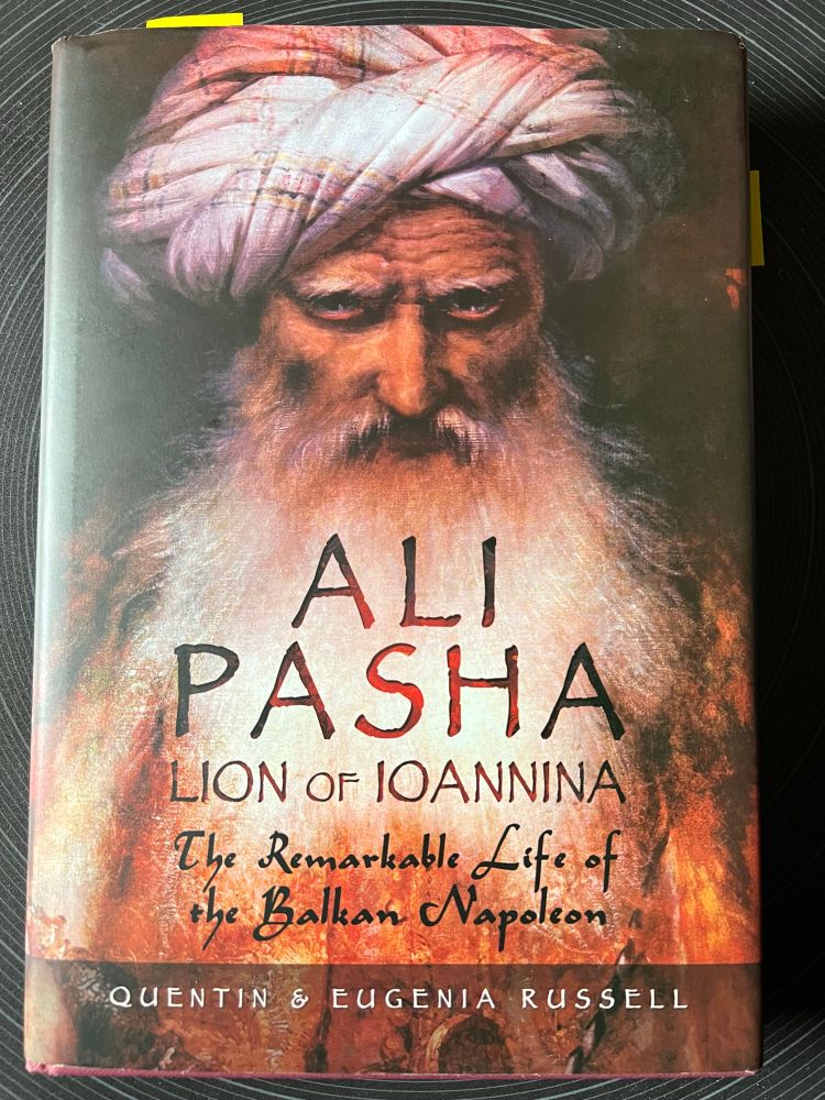 Photo of book cover: 'Ali Pasha, Lion of Ioannina'