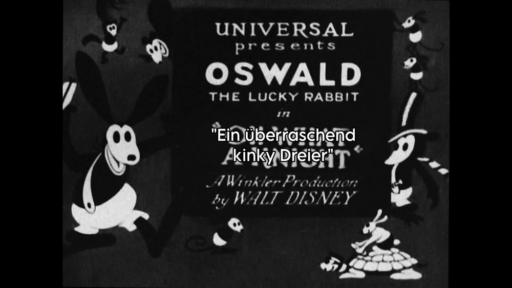 Universal präsentiert: Oswald der glückliche Hase in Oh welch ein Ritter
Der Titel ist ersetzt durch Oswald der glückliche Hase in Ein überraschend kinky Dreier