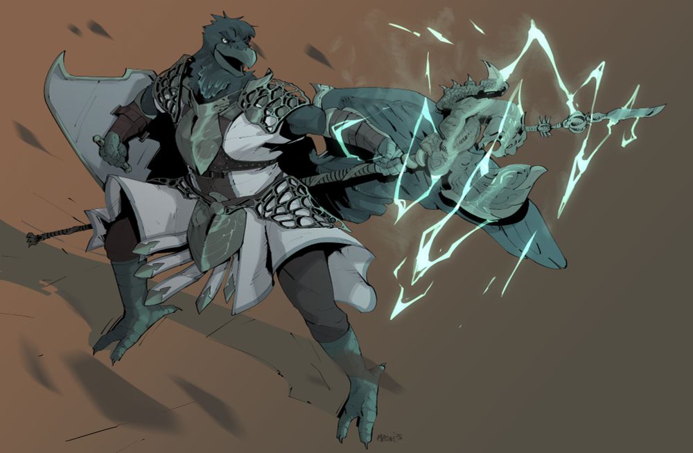 Oliver as Guardian from Elden Ring Nightreign casting an ice lightning attack using his Dragin Halberd 