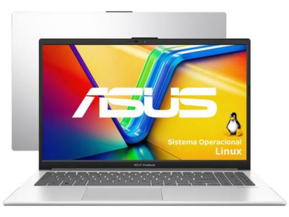 Notebook ASUS VivoBook Go 15 E1504GA-NJ447 Intel Core i3 4GB RAM SSD 256GB 15,6" Full HD Linux 90NB0ZT1-M00PS0 - Notebook - Magazine Leomysales