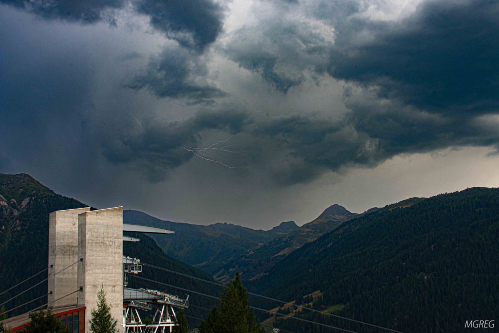 Orage en montagne