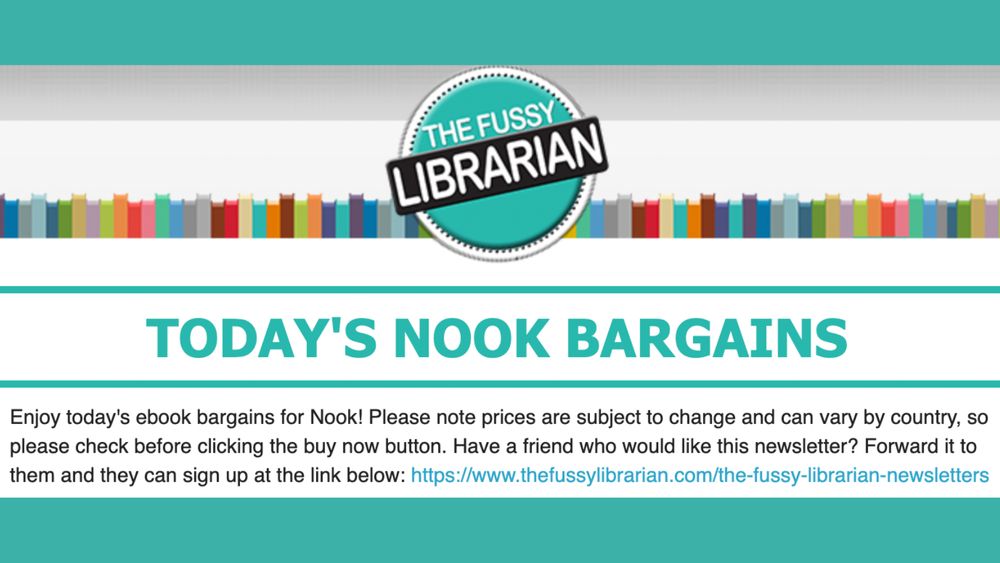 A screen grab of The Fussy Librarian's Nook-only bargain-book newsletter.