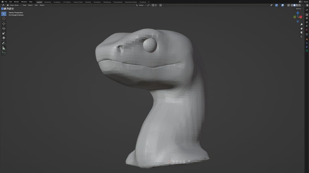 Work in progress 3d snake model