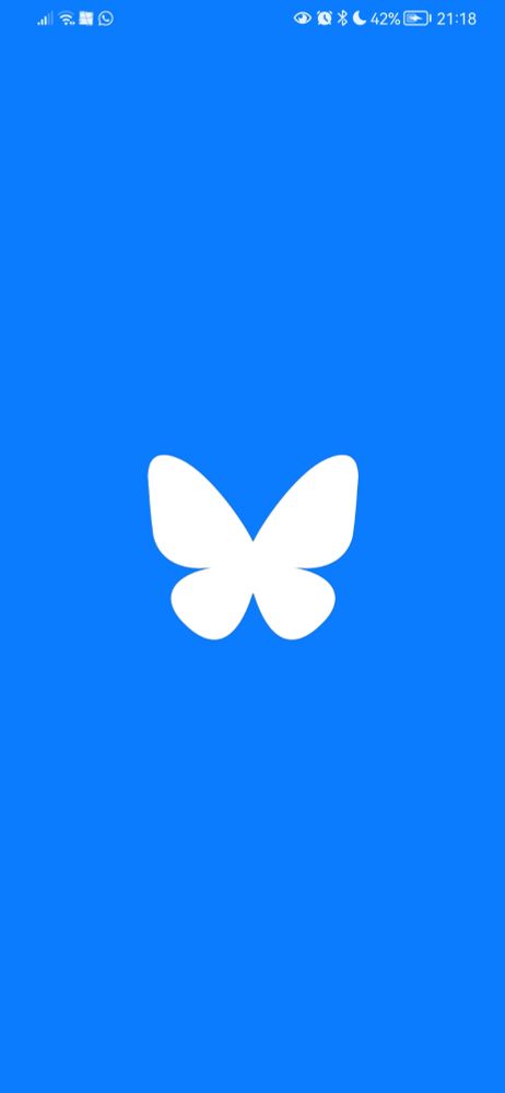 Blue screen with BlueSky Logo remini of the Windows Blue Screen of death which used indicate a serious issue with your computer 