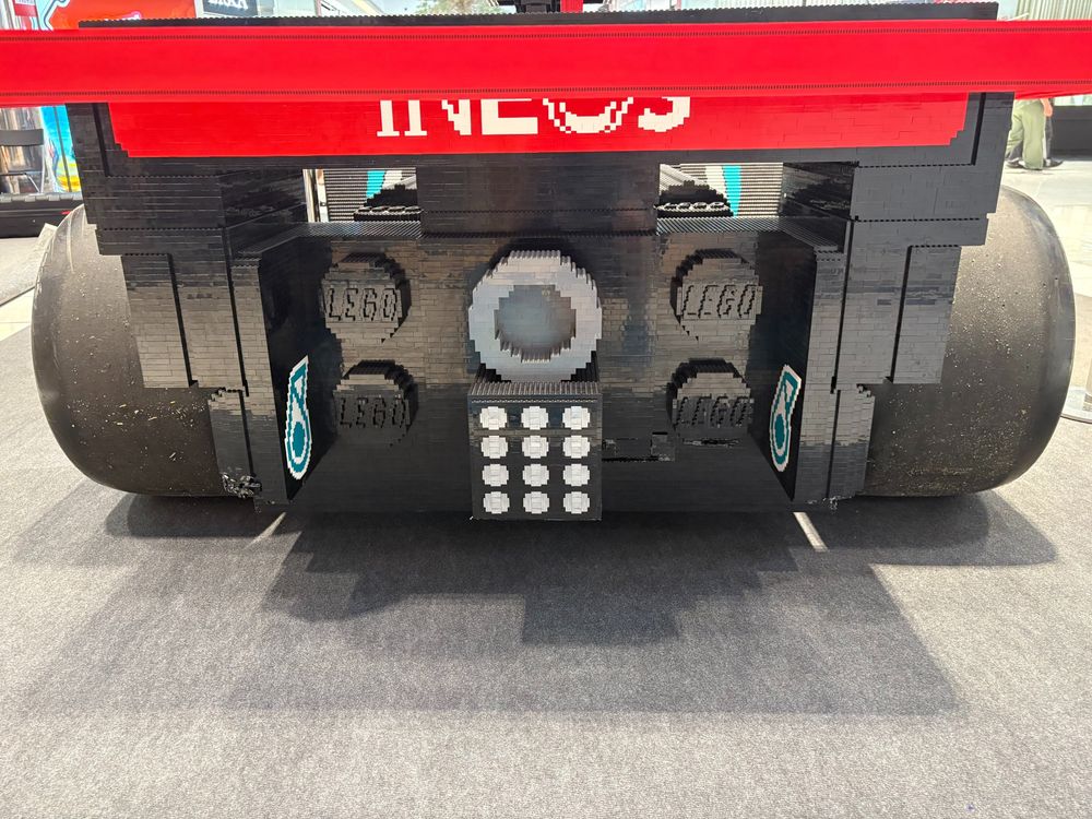 Rear view of LEGO F1