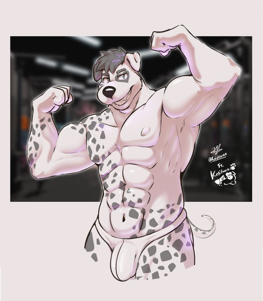 Quick sketch for my friend @Kelitros. A gift for this dalmatian who lives in a gym.