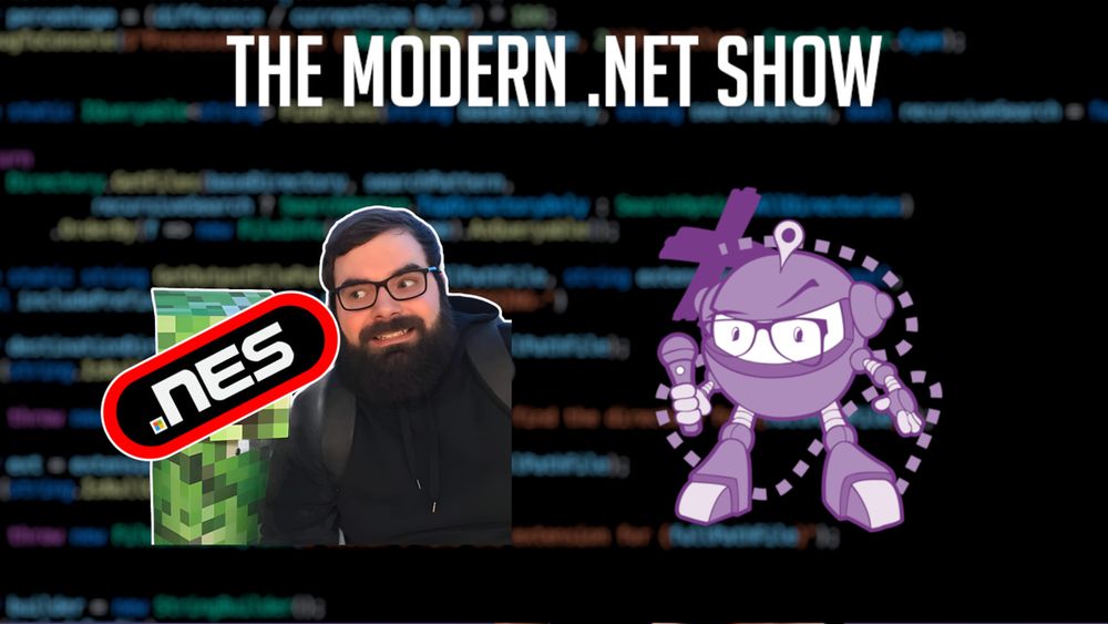 Photo of Jonathan Peppers
Illustration of .net bot ninja
text reads: The modern .NET Show