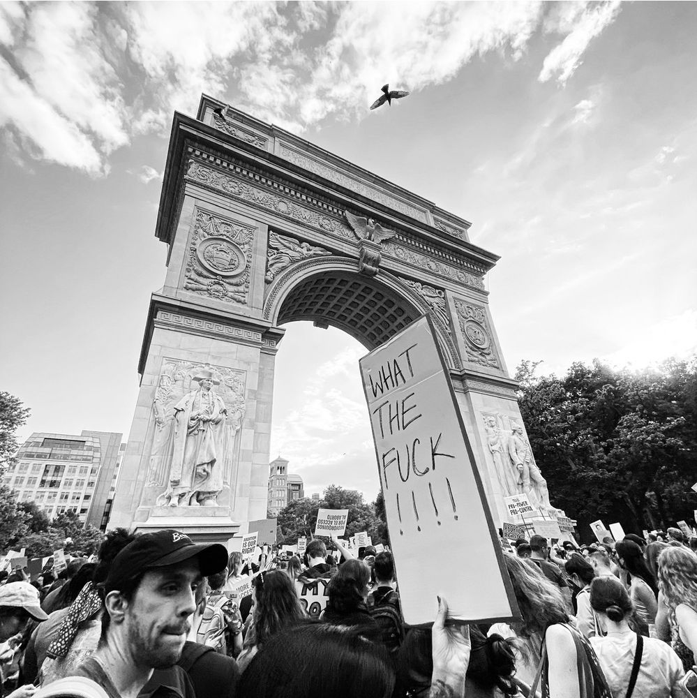 Nyc protest in Washington Sq Park 