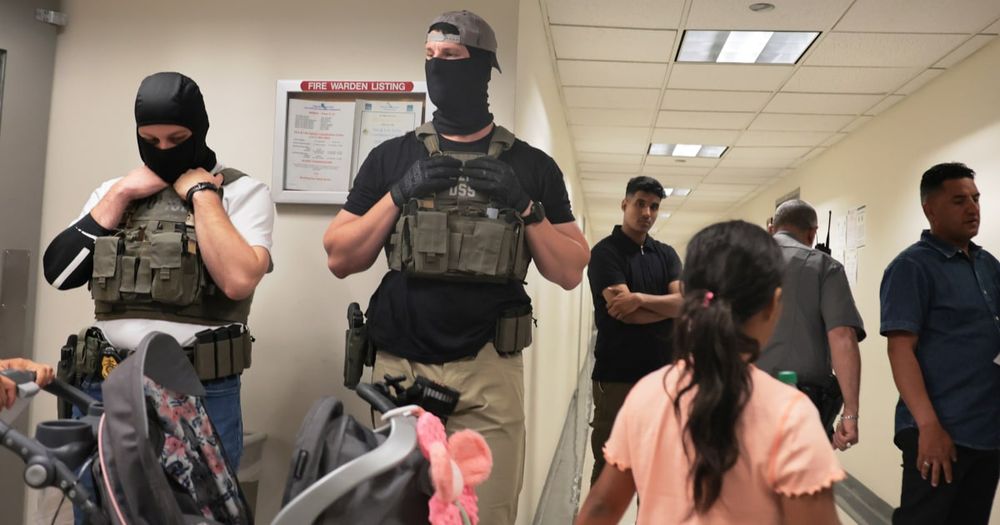 NBC News’ Jacob Soboroff observed masked federal agents apprehending people who were attending mandatory immigration court hearings.