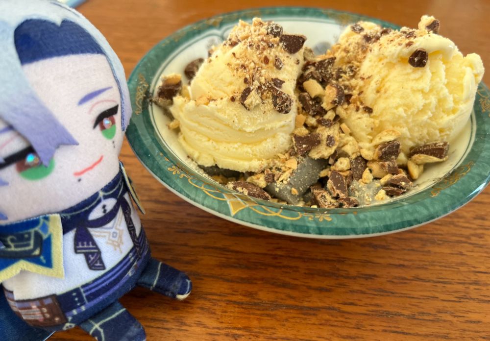 ミランパペットとアイス