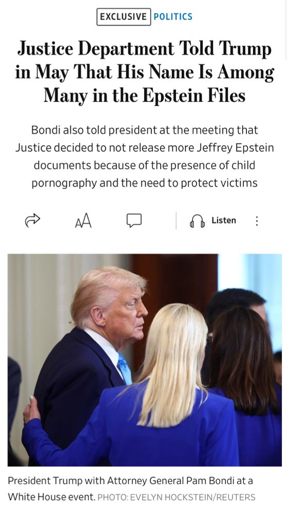 Trump is all over the Epstein files 