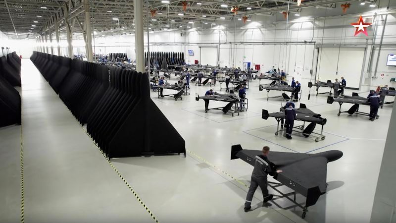 “Finally, something no one else has,” a Russian journalist says during a TV documentary on the country’s largest drone factory. “Such mass production of two-stroke engines doesn’t exist anywhere else ...