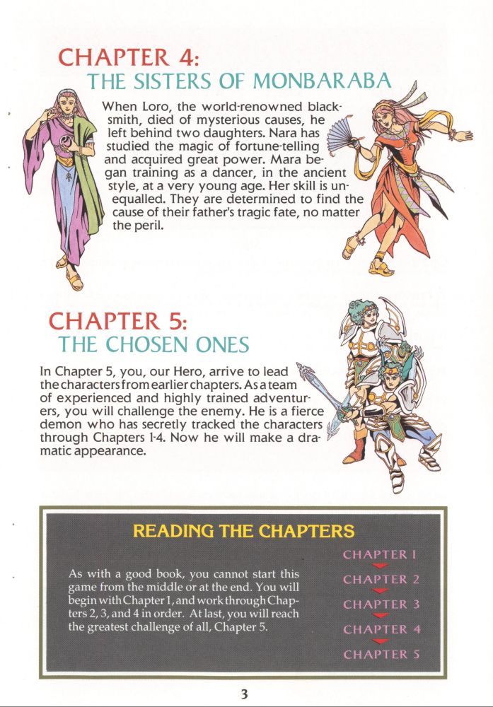 Scan of the second page of the main characters from Dragon Quest IV.  Scan was from reddit user Roshu-Zetasia.
