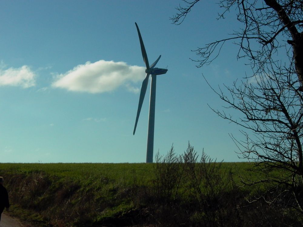 Foto einer Windenergieanlage
