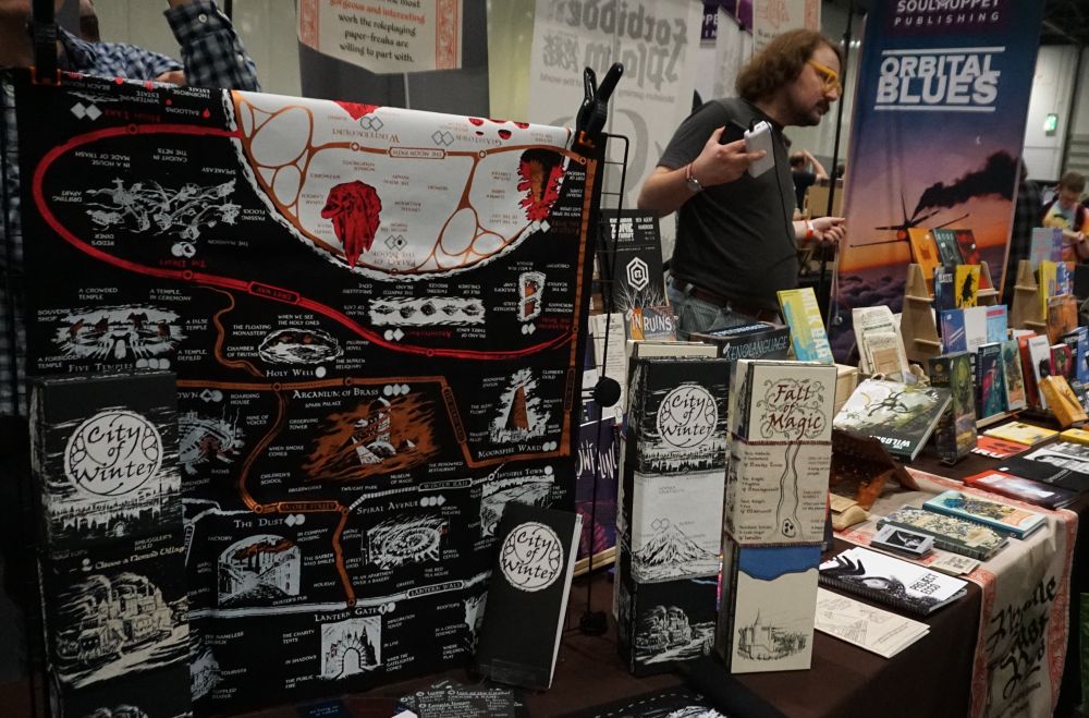 An overview photo of the peregrine coast booth