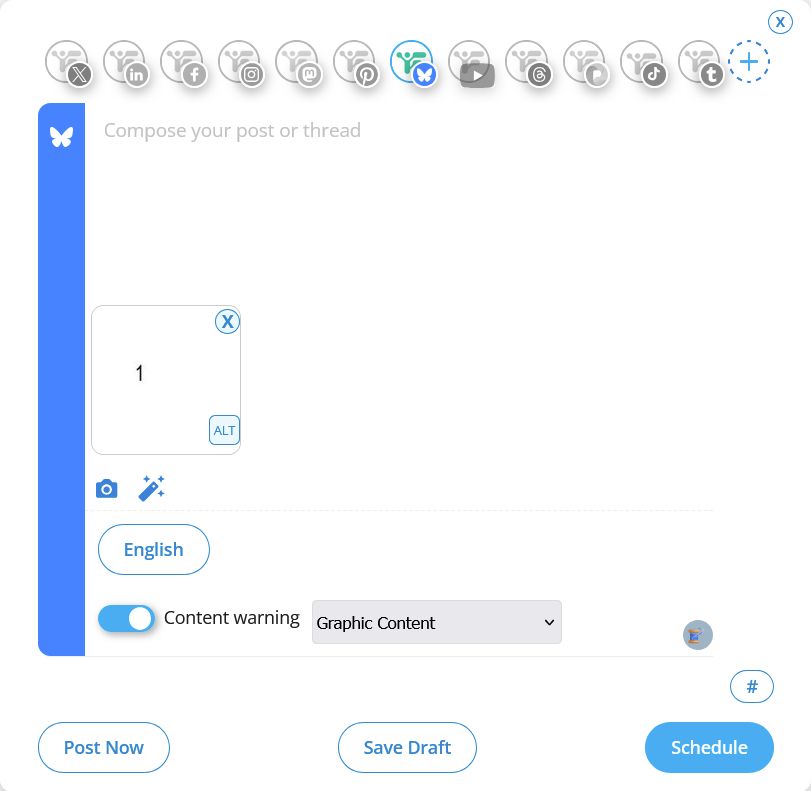 fedica support for content warnings
