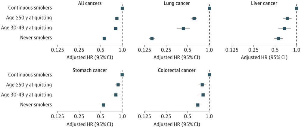 Cancer Risk Following Smoking Cessation in Korea