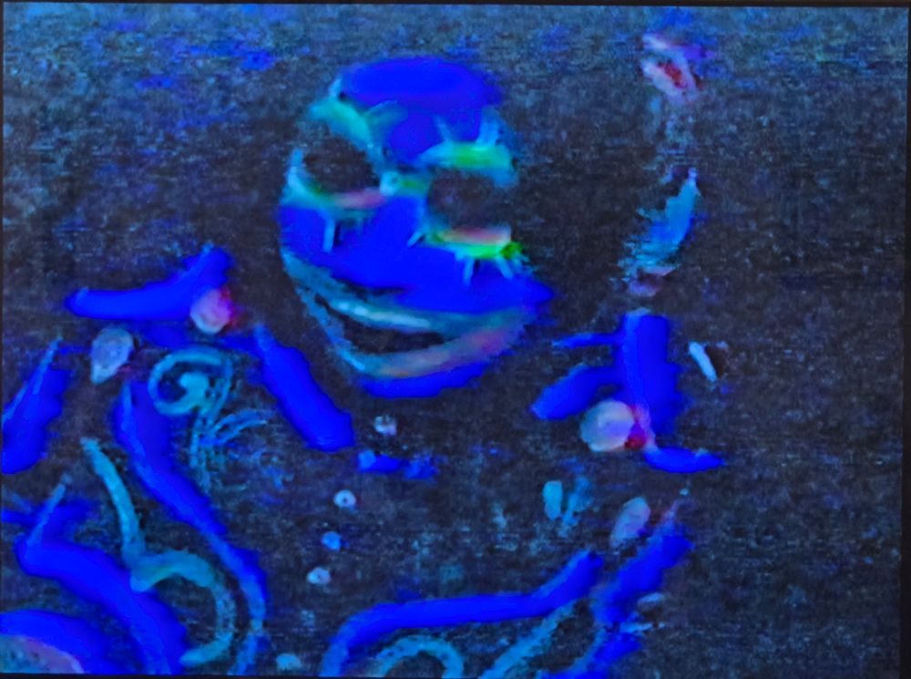 More neon face paint and stuff elaborate.