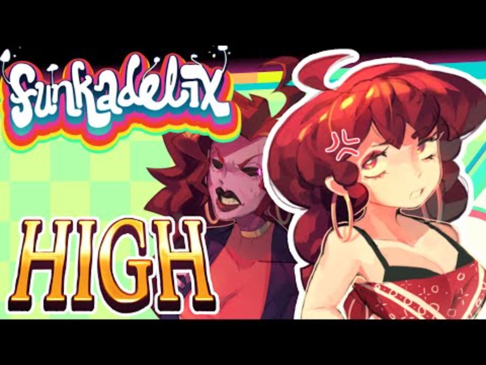 HIGH w/ LYRICS (ft. @VAMichaelaLaws and @krizbiee) - Friday Night Funkin': FUNKADELIX REMIX