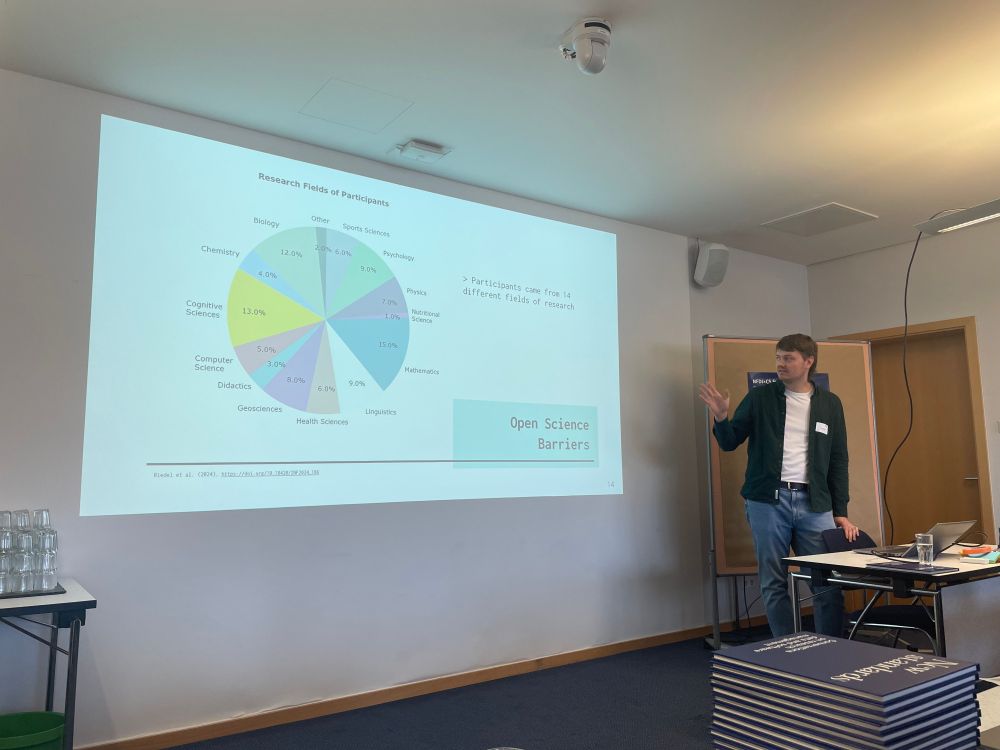 Speaker presenting at NFDIxCS Symposium