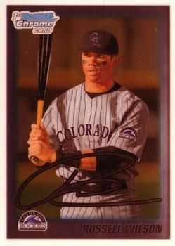 Russell Wilson 2010 baseball card