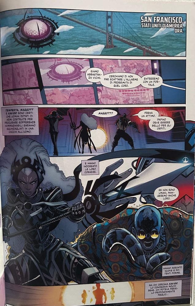 Storm grants asylum to Charles in her sanctuary in Atlanta, and soon the X-Men show up to arrest Charles and bring him back to Graymalkin