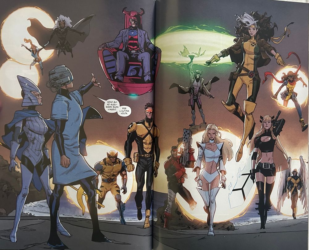 After "leaving" Earth, Charles wakes up after Lilandra got rid ooff his cancer and decides to return to Earth and call back his students. He asks them to keep the dreams alive, saying his final goodbyes