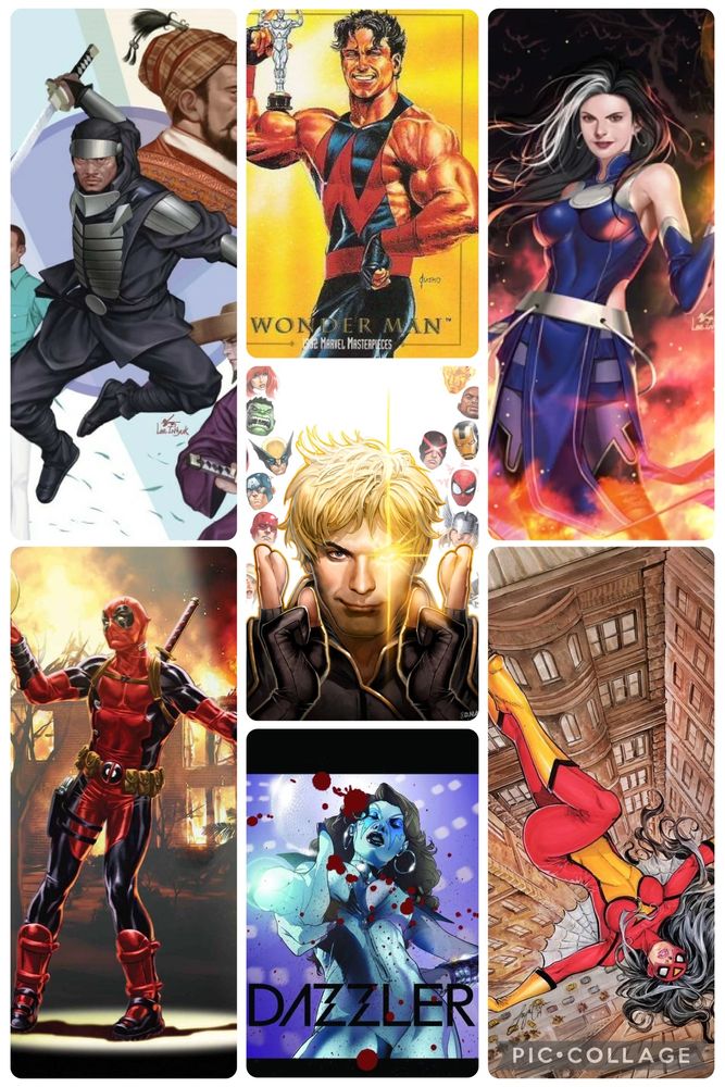 Longshot, Kingo, Wonder Man, Agatha Harkness, Deadpool, Dazzler, Spider-Woman