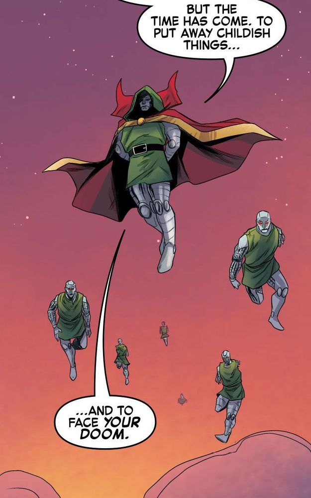 As things seems to have finally worked out, Doom arrives to neutralize the kids, HYDRA and Blackheart