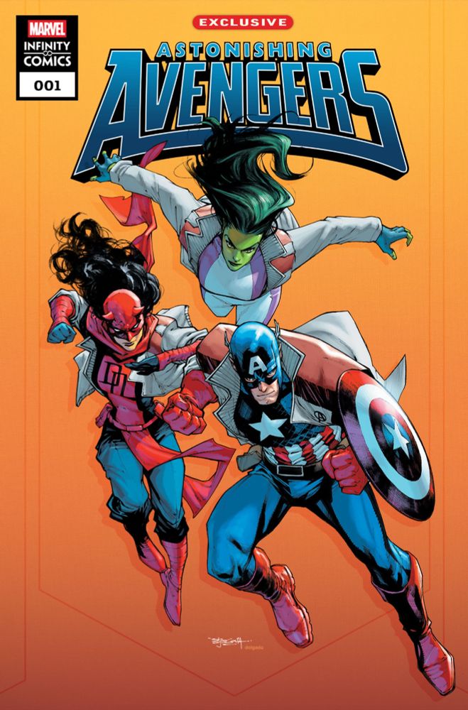Cover for Astonishing Avengers Infinity Comic #1, art by Stephen Segovia & Edgar Delgado