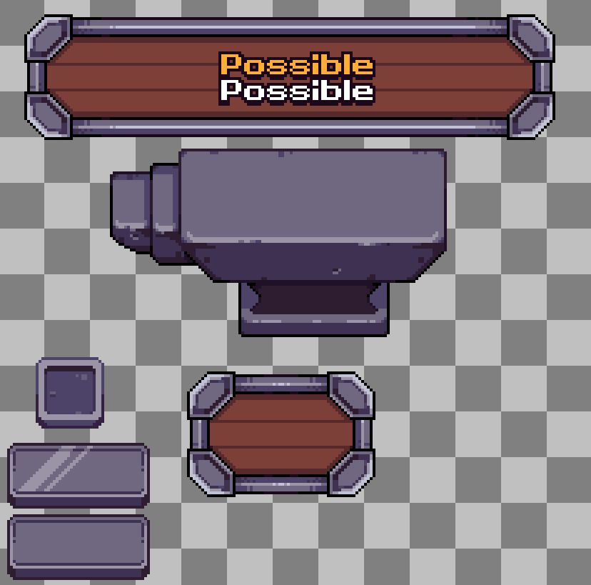 Image showing a forge and some other UI elements