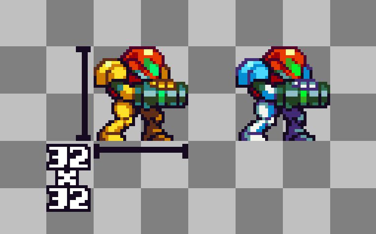 Screenshot of a Samus redesign with my style!