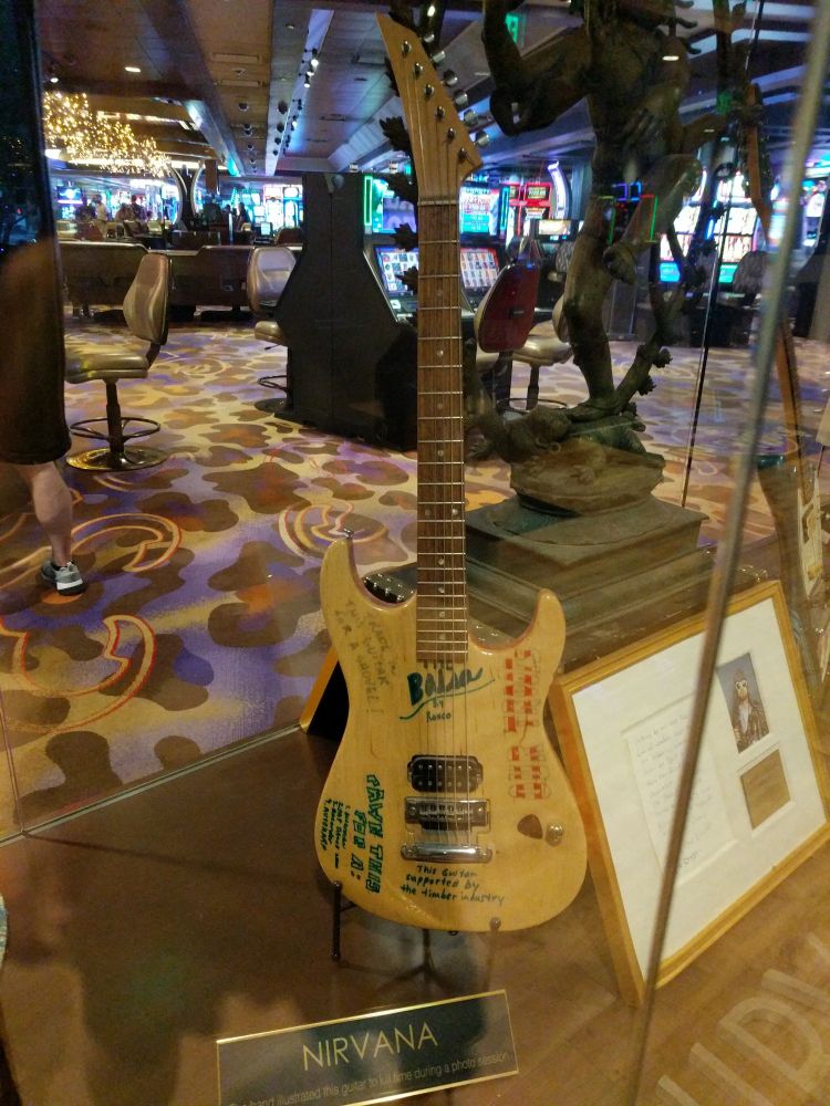 Nirvana signed guitar 