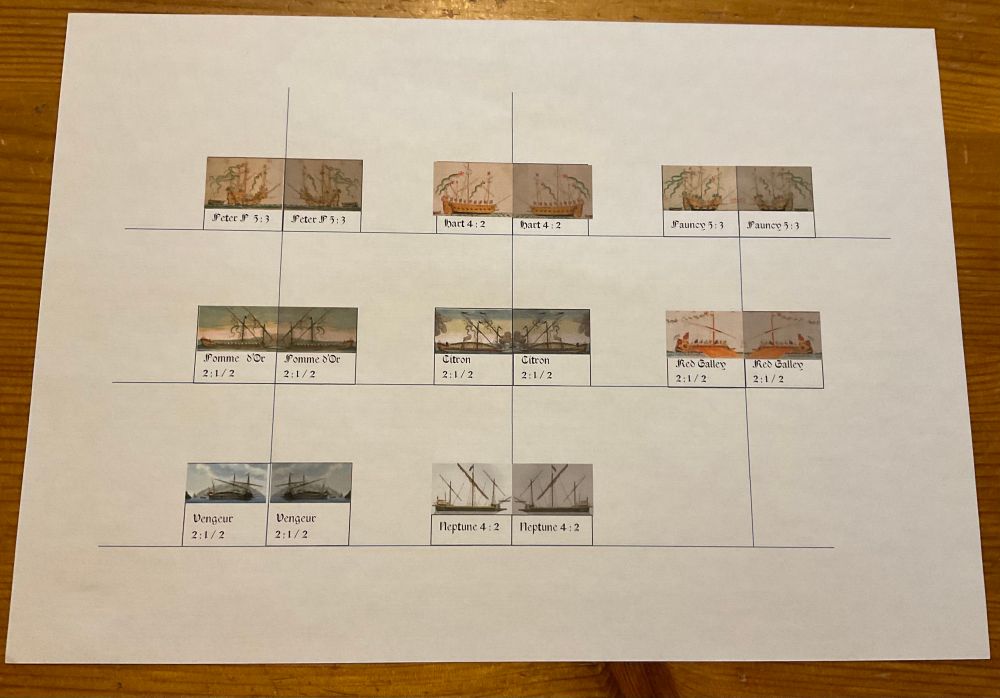 Galleons, galleys and a galleas. 