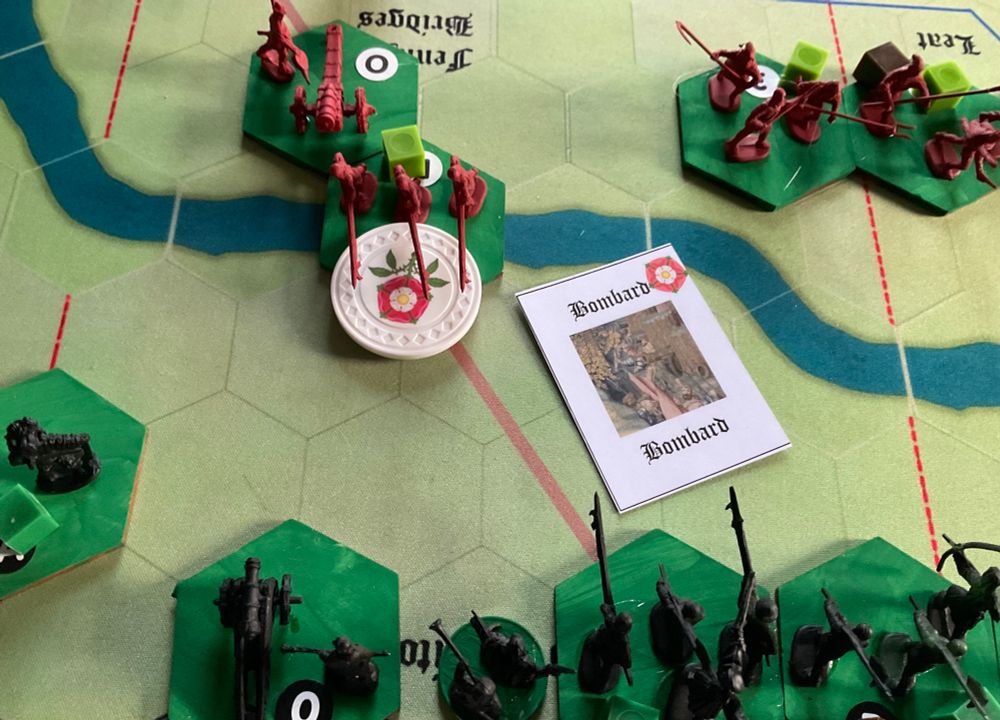 Bombard card played. 