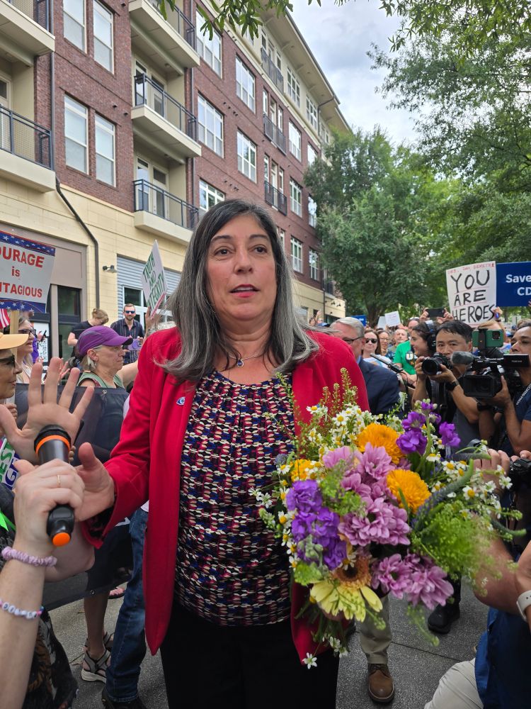 Dr Deb Houry at clap-out Aug 28, 2025