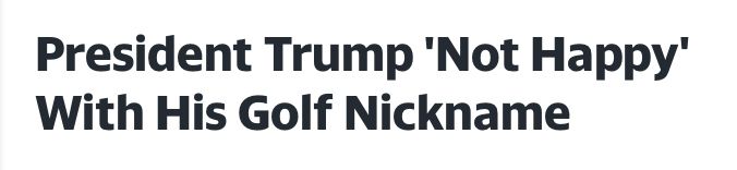 shitler don’t like his golf nickname 🤡