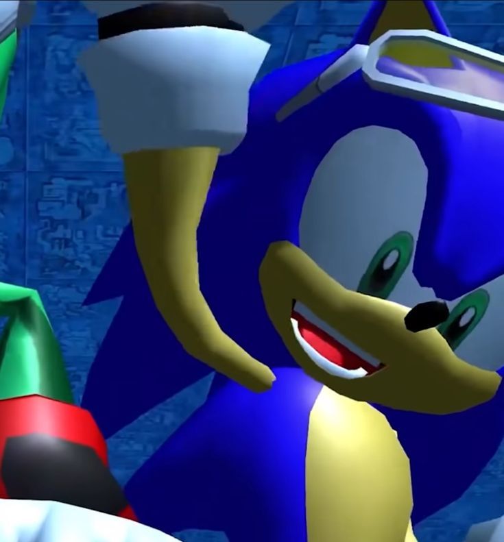 Sonic Riders Cutscene, Sonic cheering 