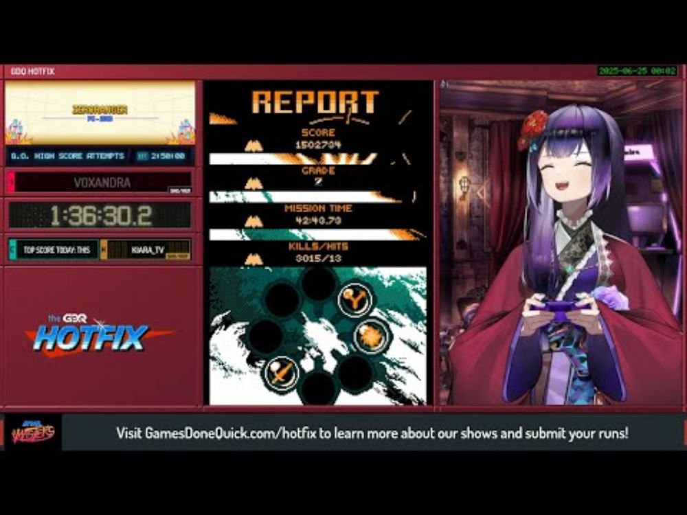 ZeroRanger GO 1,502,734 Type-B II/IV/V (Ran at Game Masters on GDQ Hotfix on 6/24/2025)