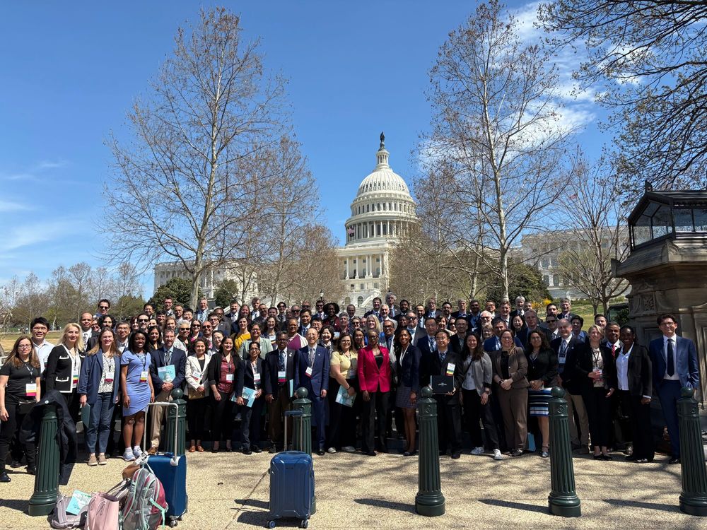 A group picture of >100 AIMBE advocates participating in our largest-ever Hill Day.