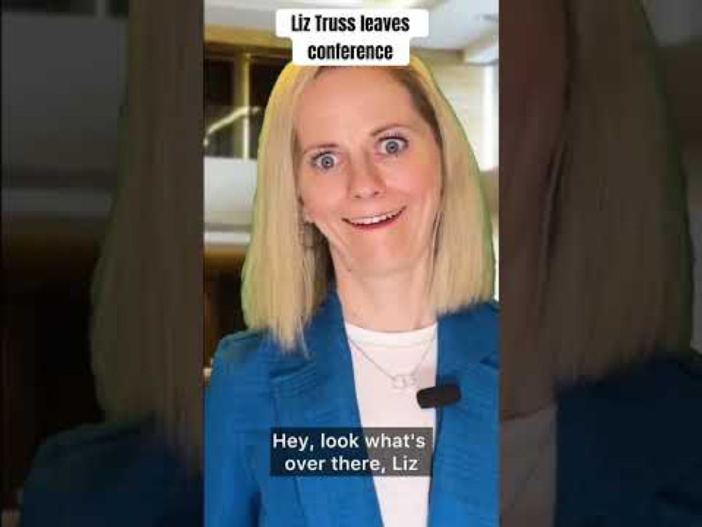 Liz Truss Leaves Conference #livstruss #liztruss #parody #comedy #fyp #satire #politics #conference