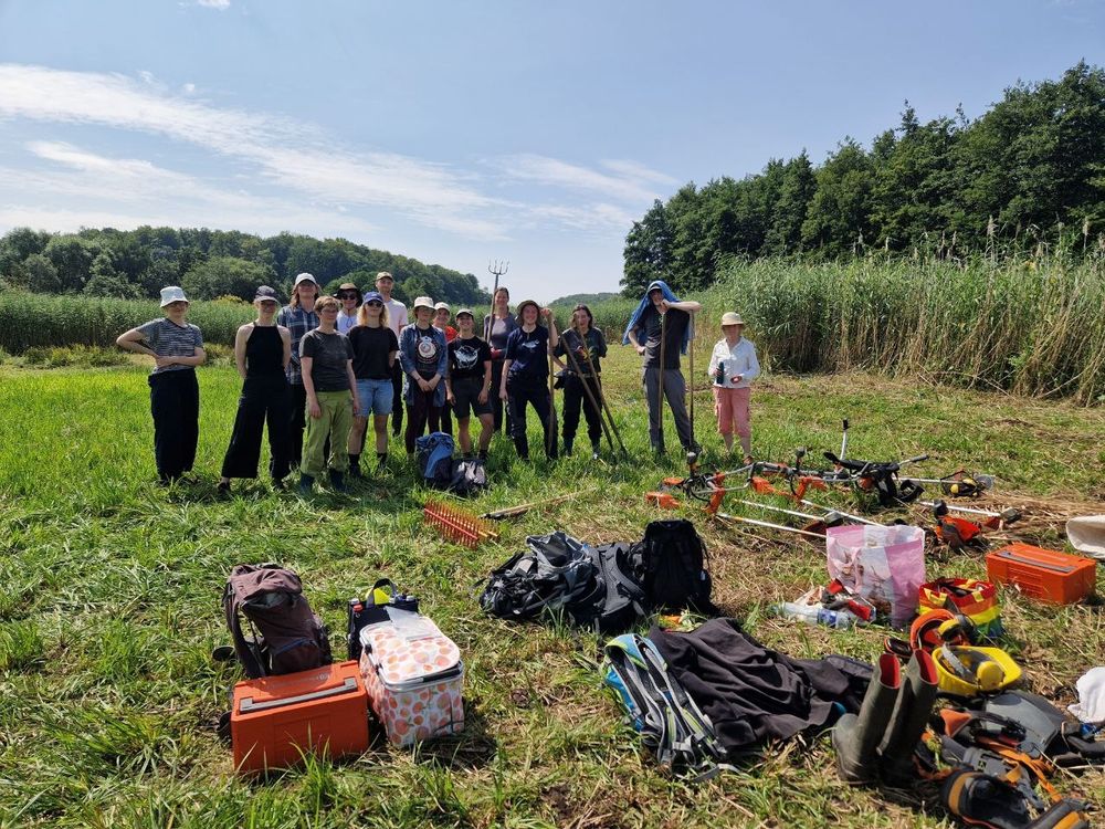Gruppenfoto Pflegeeinsatz Schweckhäuser Wiesen 