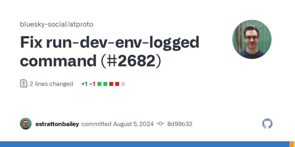 Fix run-dev-env-logged command (#2682) · bluesky-social/atproto@8d99b32