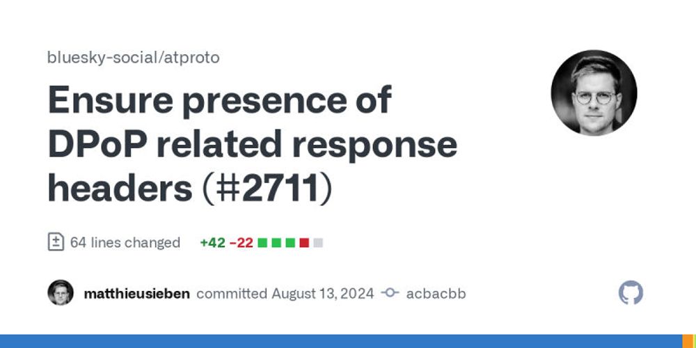 Ensure presence of DPoP related response headers (#2711) · bluesky-social/atproto@acbacbb