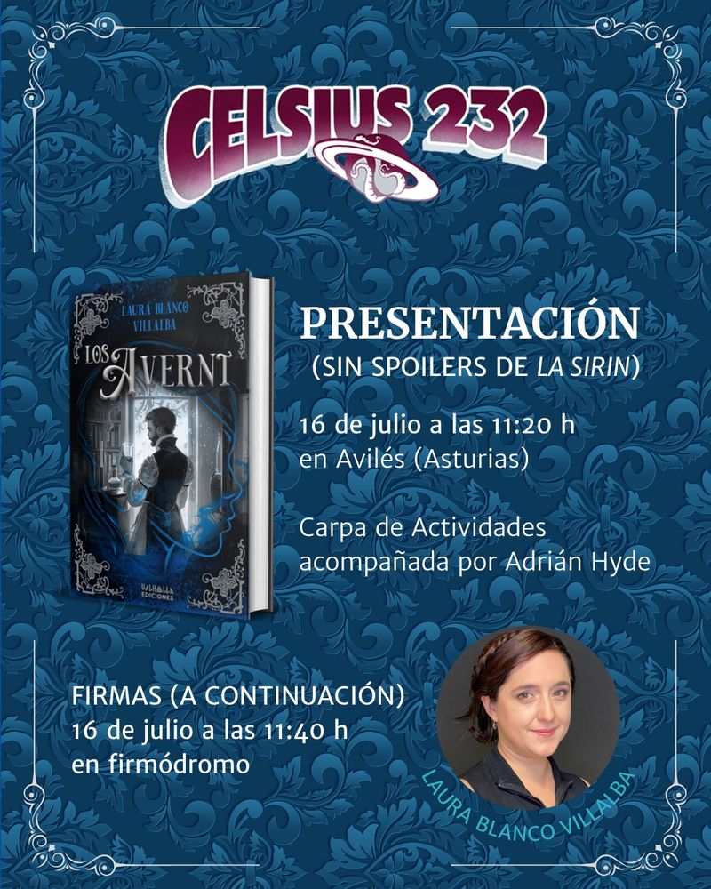 Presentación de "Los Averni" en Festival Celsius 232 el 16 de julio a las 11:20 h en la Carpa de Actividades, acompañada de Adrián Hyde.