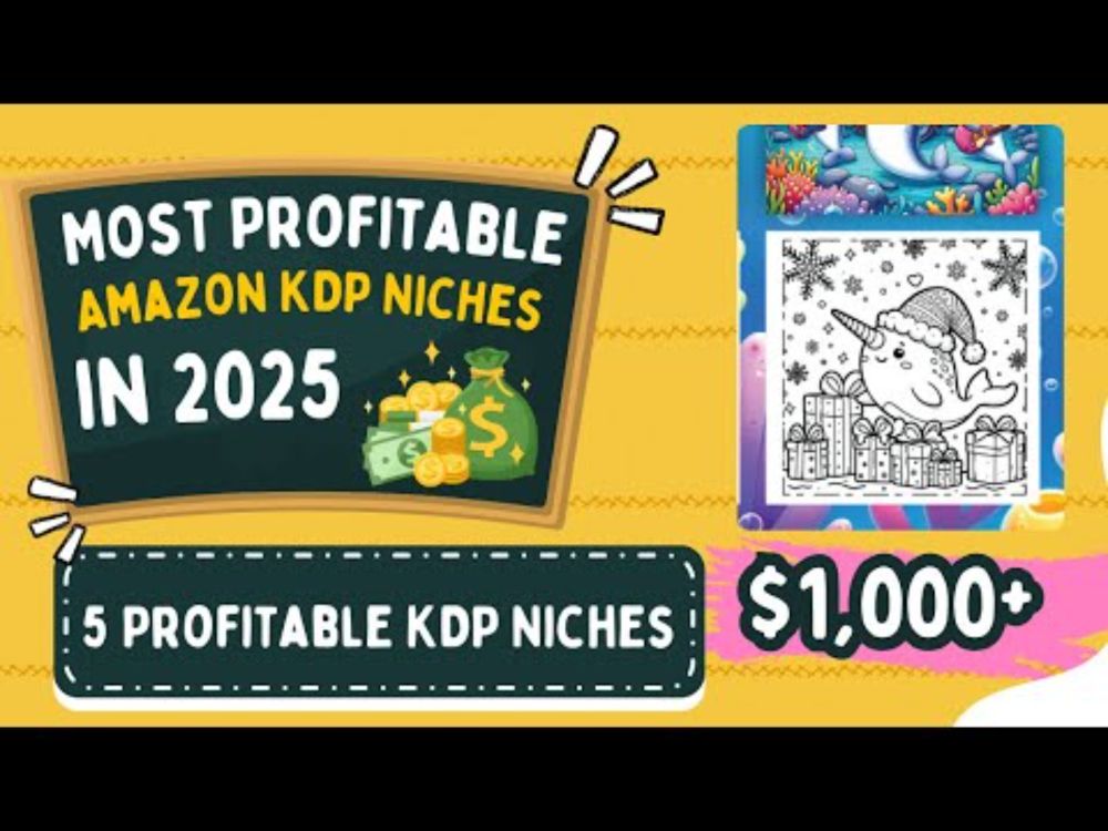 Most Profitable Amazon KDP Niches in 2025 (Earn $1k+ Monthly)