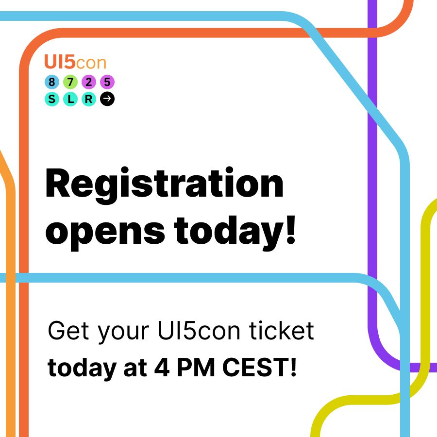 Registration opens today at 4 PM CEST!